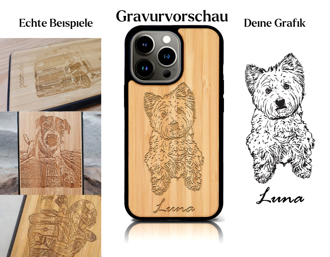 INDIVIDUEL iPhone 15 Pro Max bambou plastique
